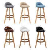 Maxbell Height Barstool Non Slip Modern Counter Stool for Bar Tables Pub Dining Room Gray Linen