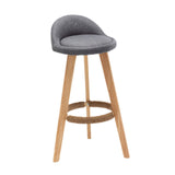 Maxbell Height Barstool Non Slip Modern Counter Stool for Bar Tables Pub Dining Room Gray Linen