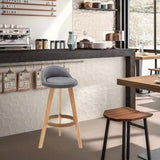 Maxbell Height Barstool Non Slip Modern Counter Stool for Bar Tables Pub Dining Room Gray Linen