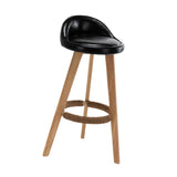 Maxbell Height Barstool Non Slip Modern Counter Stool for Bar Tables Pub Dining Room Black PU leather