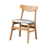 Maxbell Wooden Seat Chair Kitchen Chairs with Slat Back for Coffee Shop Indoor Hotel White