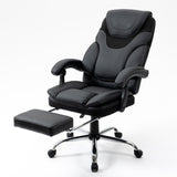 Maxbell Massage Reclining Office Chair with Footrest, High Back Computer Chair Home