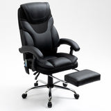 Maxbell Massage Reclining Office Chair with Footrest, High Back Computer Chair Home