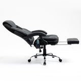 Maxbell Massage Reclining Office Chair with Footrest, High Back Computer Chair Home