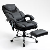 Maxbell Massage Reclining Office Chair with Footrest, High Back Computer Chair Home