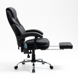 Maxbell Massage Reclining Office Chair with Footrest, High Back Computer Chair Home