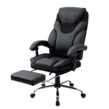 Maxbell Massage Reclining Office Chair with Footrest, High Back Computer Chair Home