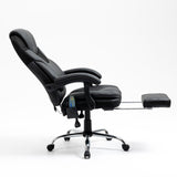 Maxbell Massage Reclining Office Chair with Footrest, High Back Computer Chair Home