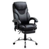 Maxbell Massage Reclining Office Chair with Footrest, High Back Computer Chair Home