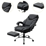 Maxbell Massage Reclining Office Chair with Footrest, High Back Computer Chair Home