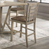 Maxbell Set of 2 Dining Counter Height Chairs Modern Farmhouse Rustic Look