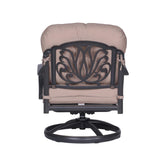 Maxbell Club Swivel Chairs With Cushion, Quality Outdoor Patio Furniture