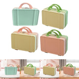 Maxbell Makeup Travel Case Carrying Suitcase with Soft Handle Cosmetic Organizer Bag Blue Pink