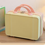 Maxbell Makeup Travel Case Carrying Suitcase with Soft Handle Cosmetic Organizer Bag Blue Pink