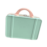 Maxbell Makeup Travel Case Carrying Suitcase with Soft Handle Cosmetic Organizer Bag Blue Pink