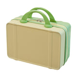 Maxbell Makeup Travel Case Carrying Suitcase with Soft Handle Cosmetic Organizer Bag Yellow Green