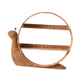 Maxbell Rattan Wall Shelf Wall Mounted Storage Shelf for Nursery Bedroom Dining Room