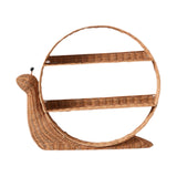 Maxbell Rattan Wall Shelf Wall Mounted Storage Shelf for Nursery Bedroom Dining Room