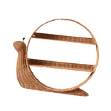 Maxbell Rattan Wall Shelf Wall Mounted Storage Shelf for Nursery Bedroom Dining Room