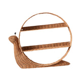 Maxbell Rattan Wall Shelf Wall Mounted Storage Shelf for Nursery Bedroom Dining Room