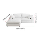 Maxbell Cloud Modular Sectional Sofa Couch for Living Room,80"Down Filled Comfort