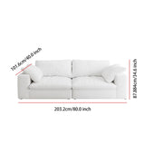 Maxbell Modular Sectional Couch 80" Down Filled Modular Sectional Sofas for Living