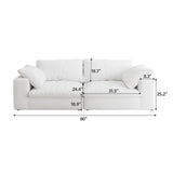 Maxbell Modular Sectional Couch 80" Down Filled Modular Sectional Sofas for Living