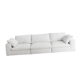 Maxbell Oversized Cloud Modular Sectional Sofa,120" Down Filled Comfort 3Seater Sofa