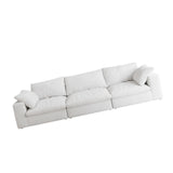 Maxbell Oversized Cloud Modular Sectional Sofa,120" Down Filled Comfort 3Seater Sofa