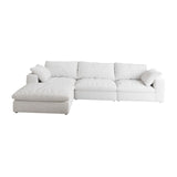 Maxbell Cloud Modular Sectional Sofa with Storage Ottoman 120inch Down Filled