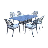 Maxbell Rectangular 6 - Person 84.2" Long Dining Set with Cushions