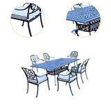 Maxbell Rectangular 6 - Person 84.2" Long Dining Set with Cushions