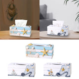 Maxbell Tissue Paper Box Cover Countertop Stylish Facial Tissue Storage Box Bathroom Starfish