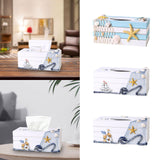 Maxbell Tissue Paper Box Cover Countertop Stylish Facial Tissue Storage Box Bathroom Starfish