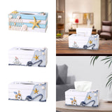 Maxbell Tissue Paper Box Cover Countertop Stylish Facial Tissue Storage Box Bathroom Starfish