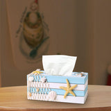 Maxbell Tissue Paper Box Cover Countertop Stylish Facial Tissue Storage Box Bathroom Starfish