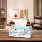 Maxbell Tissue Paper Box Cover Countertop Stylish Facial Tissue Storage Box Bathroom Starfish