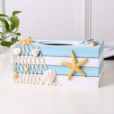 Maxbell Tissue Paper Box Cover Countertop Stylish Facial Tissue Storage Box Bathroom Starfish