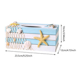 Maxbell Tissue Paper Box Cover Countertop Stylish Facial Tissue Storage Box Bathroom Starfish