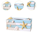 Maxbell Tissue Paper Box Cover Countertop Stylish Facial Tissue Storage Box Bathroom Starfish