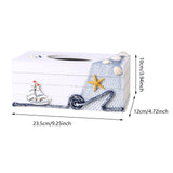 Maxbell Tissue Paper Box Cover Countertop Stylish Facial Tissue Storage Box Bathroom Boat