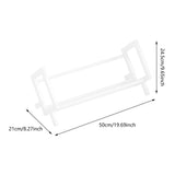 Maxbell Document Rack Multifunctional Stationary Storage Rack for Home School Office White