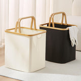 Maxbell Folding Storage Basket Trendy Container Laundry Basket for Dorm Nursery Home Beige