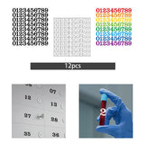 Maxbell 15 Pieces Number Sticker Gift Wrapping Number Paster for Door Indoor Mailbox Black