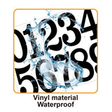Maxbell 15 Pieces Number Sticker Gift Wrapping Number Paster for Door Indoor Mailbox Black