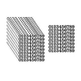 Maxbell 15 Pieces Number Sticker Gift Wrapping Number Paster for Door Indoor Mailbox Black