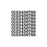 Maxbell 15 Pieces Number Sticker Gift Wrapping Number Paster for Door Indoor Mailbox Black