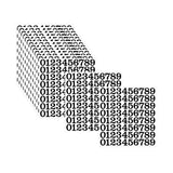 Maxbell 15 Pieces Number Sticker Gift Wrapping Number Paster for Door Indoor Mailbox Black