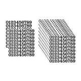 Maxbell 15 Pieces Number Sticker Gift Wrapping Number Paster for Door Indoor Mailbox Black