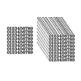 Maxbell 15 Pieces Number Sticker Gift Wrapping Number Paster for Door Indoor Mailbox Black